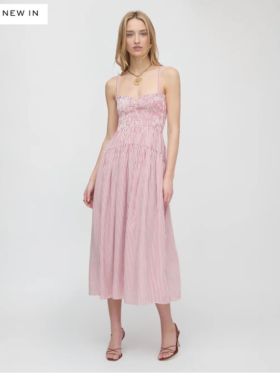 Hill House Dresses & Skirts - Hill House Home The Rebecca Nap Dress in Red Ticking Stripe Red White Medium